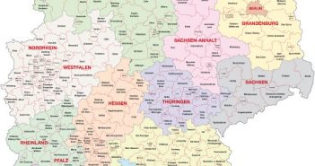 Map of Germany Administrative Map of Germany