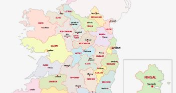 Map of Ireland Ireland Administrative Map