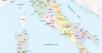 Map of Italy Italy Administrative Map