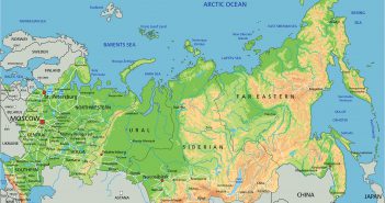 Map of Russia Russia physical Map