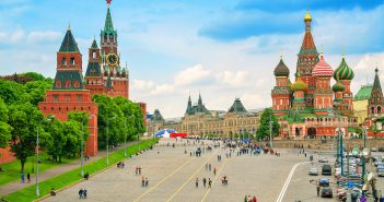 Russia St. Basil at the Red Square in Moscow