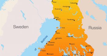 Finland Map Color Map of Finland