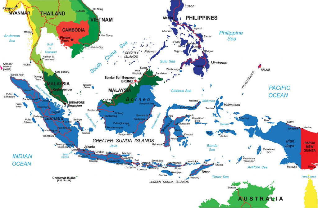 Indonesia Map - Guide of the World