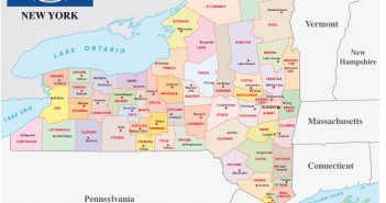 Map of New York New York Administrative Map