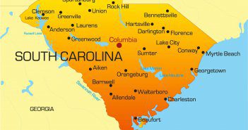 South Carolina Political Map Archives Guide Of The World
