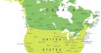 Political Map of North America north america politcal map