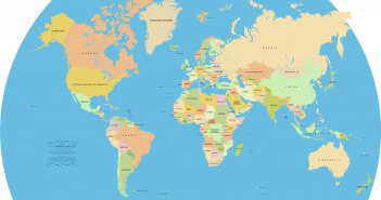 Political Map of the World world vectorel map