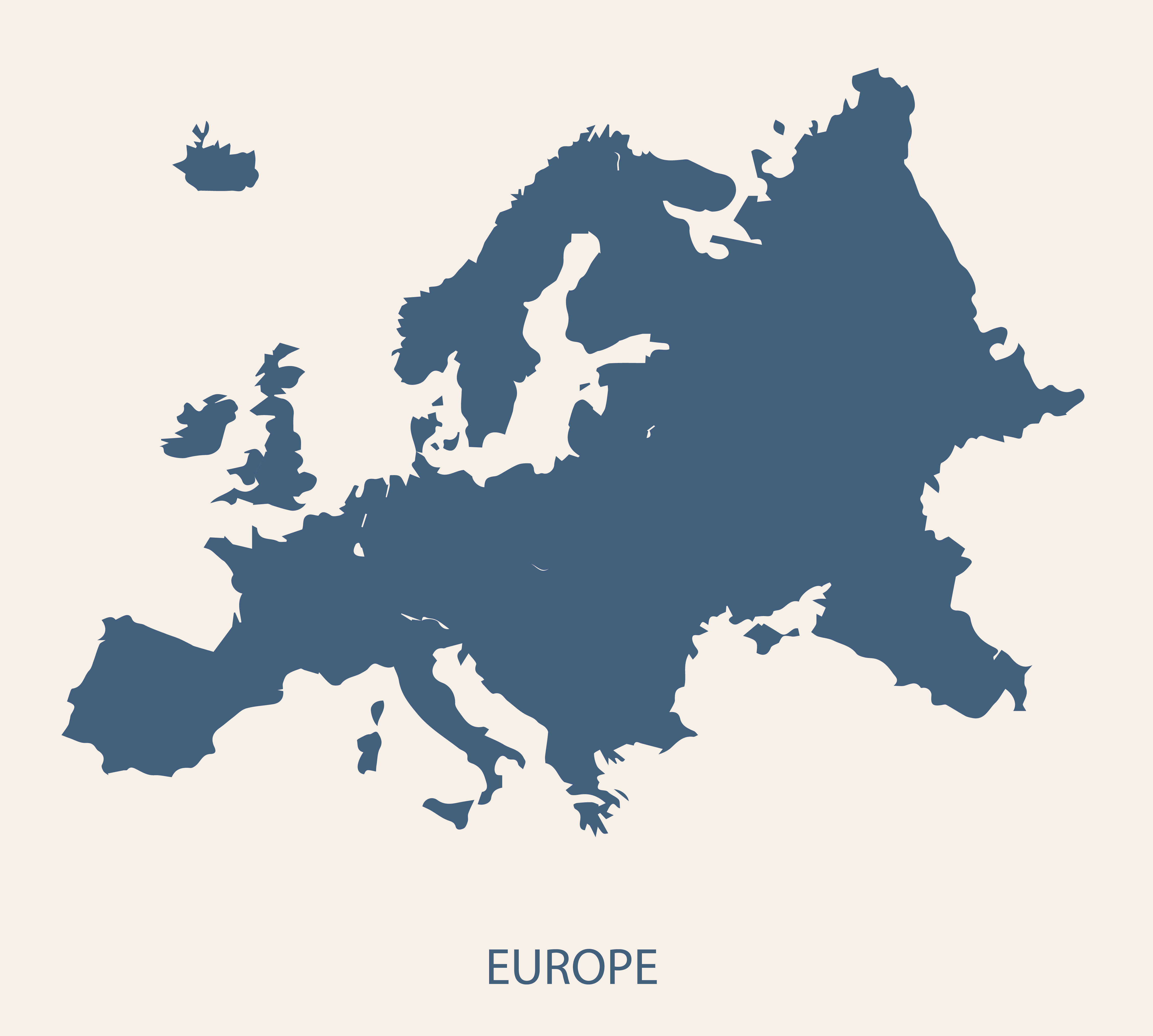 Blank Europe Map