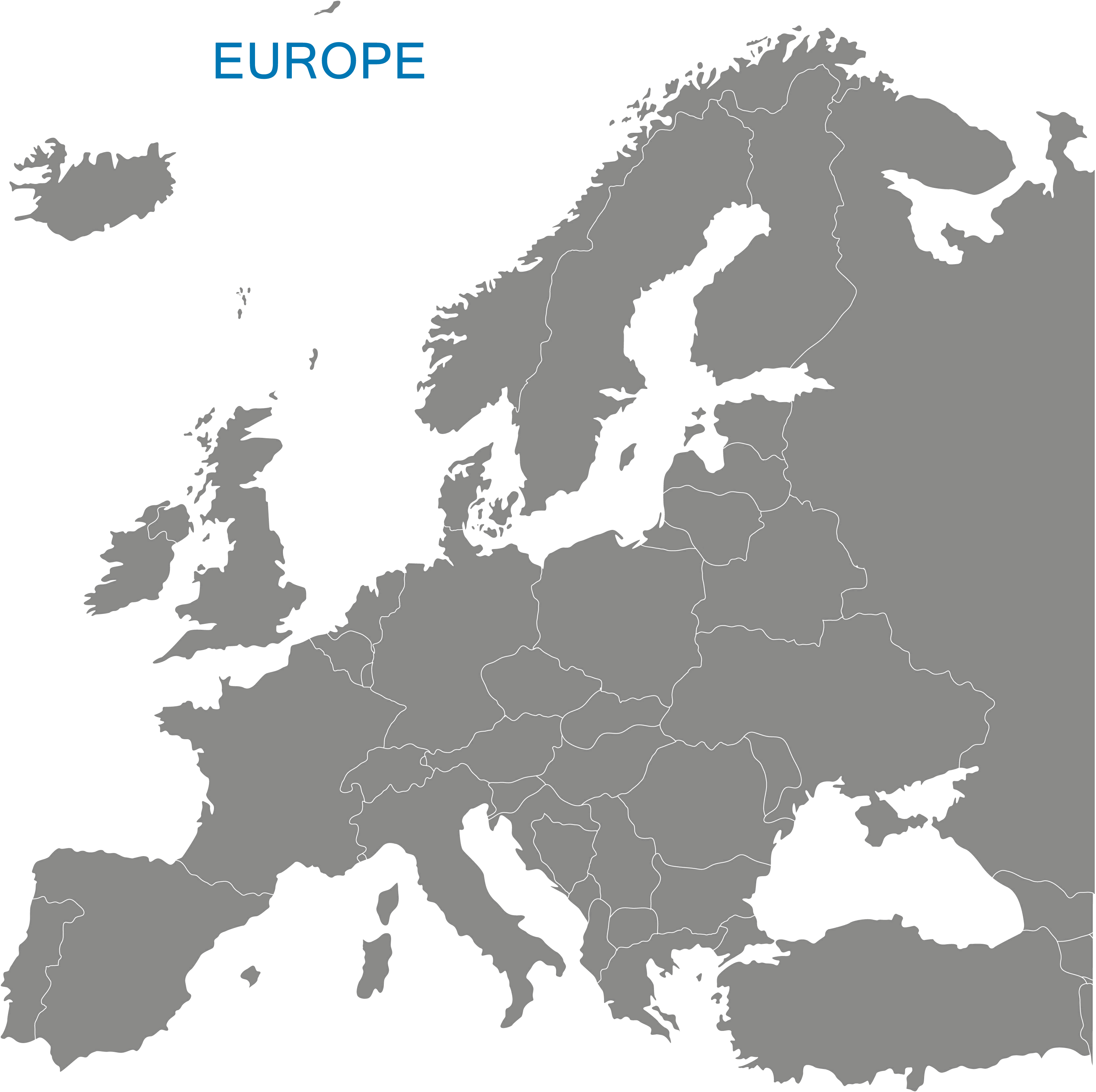Europe Map - Guide of the World