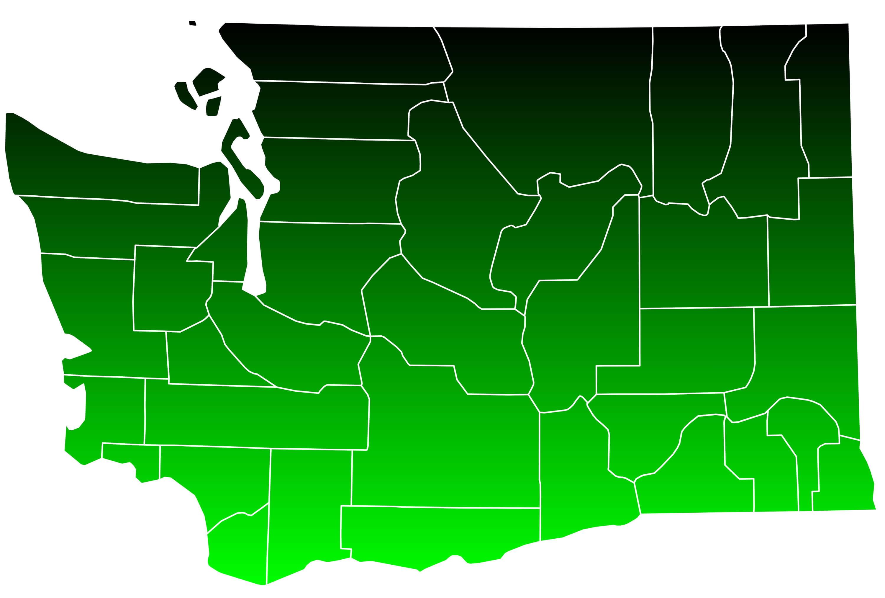 Blank Map of Washington