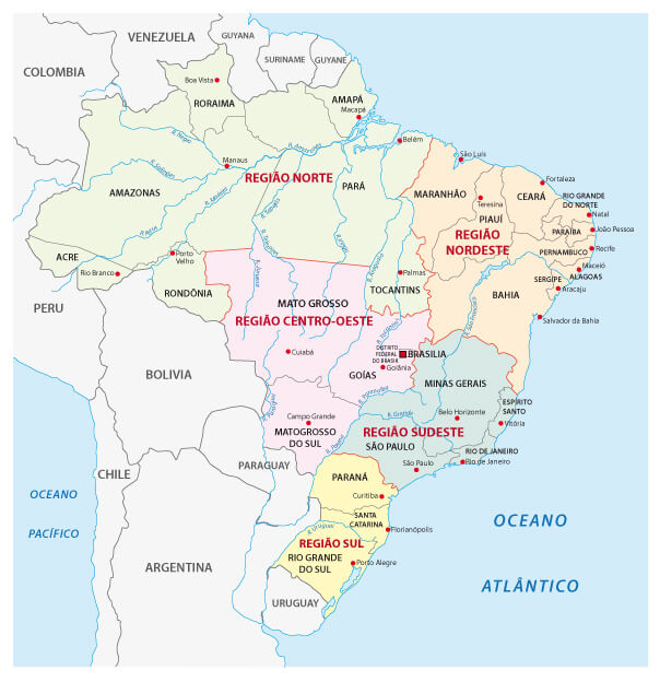 Brazil Administrative Map