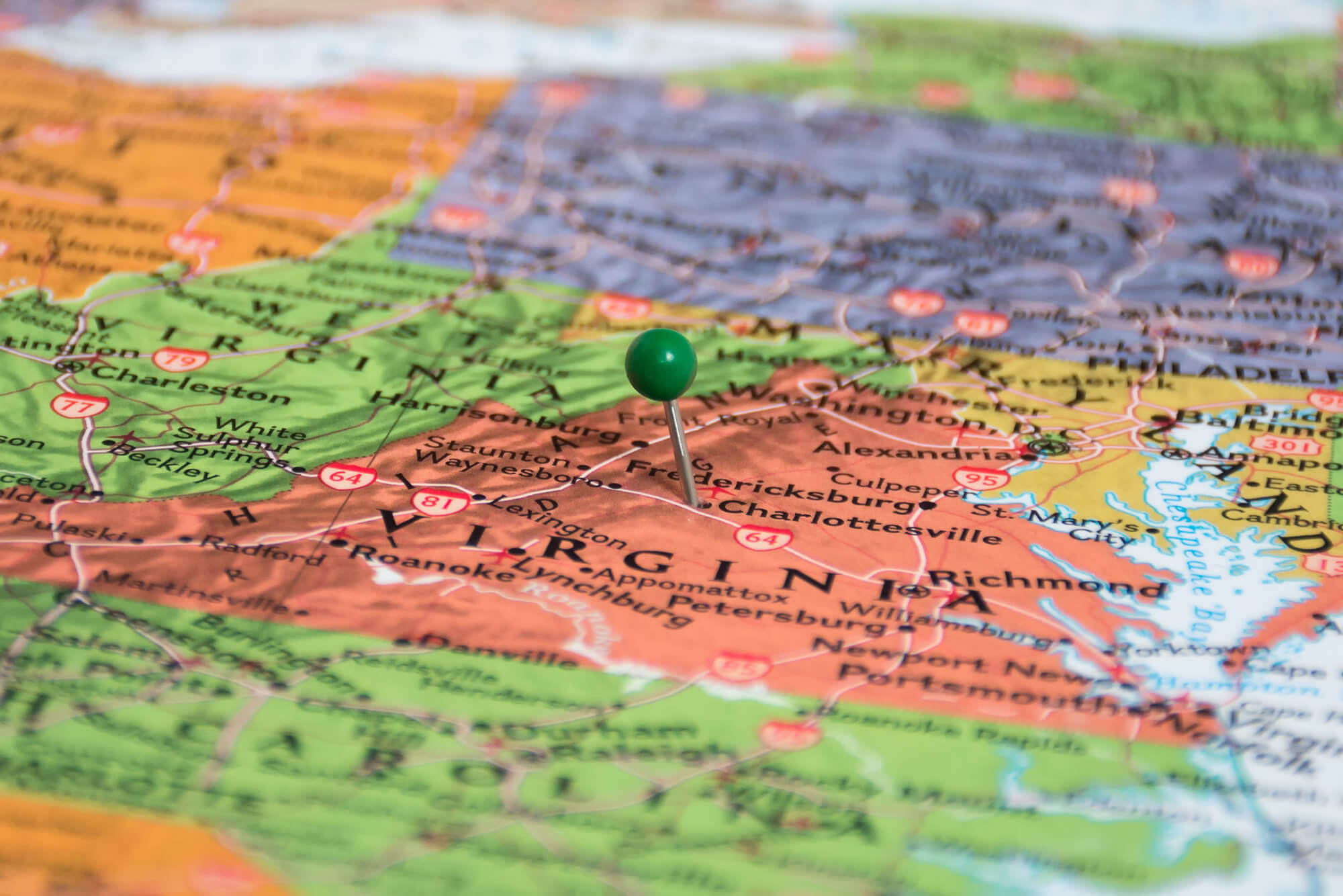 Charlottesville Map, Virginia