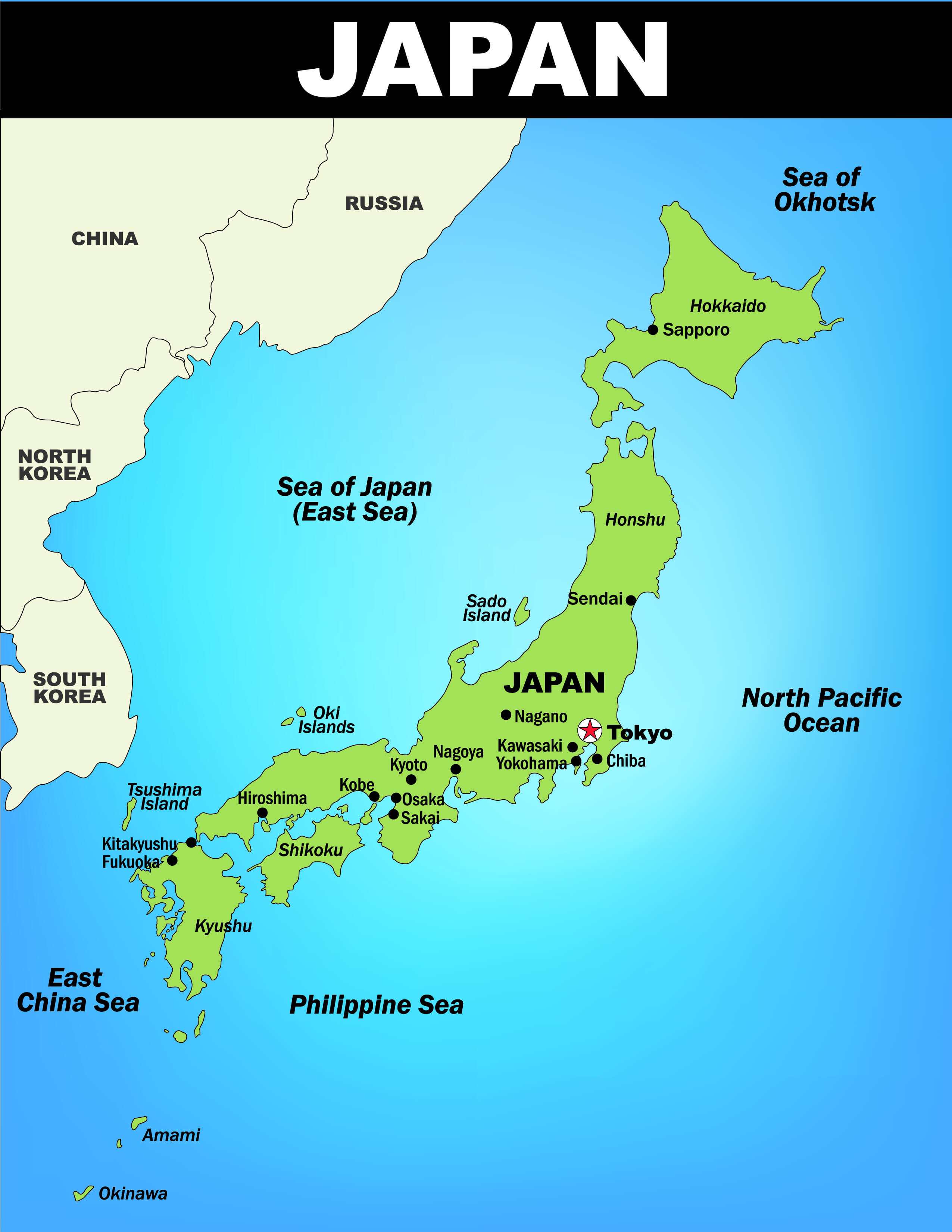 Japan Map - Guide of the World