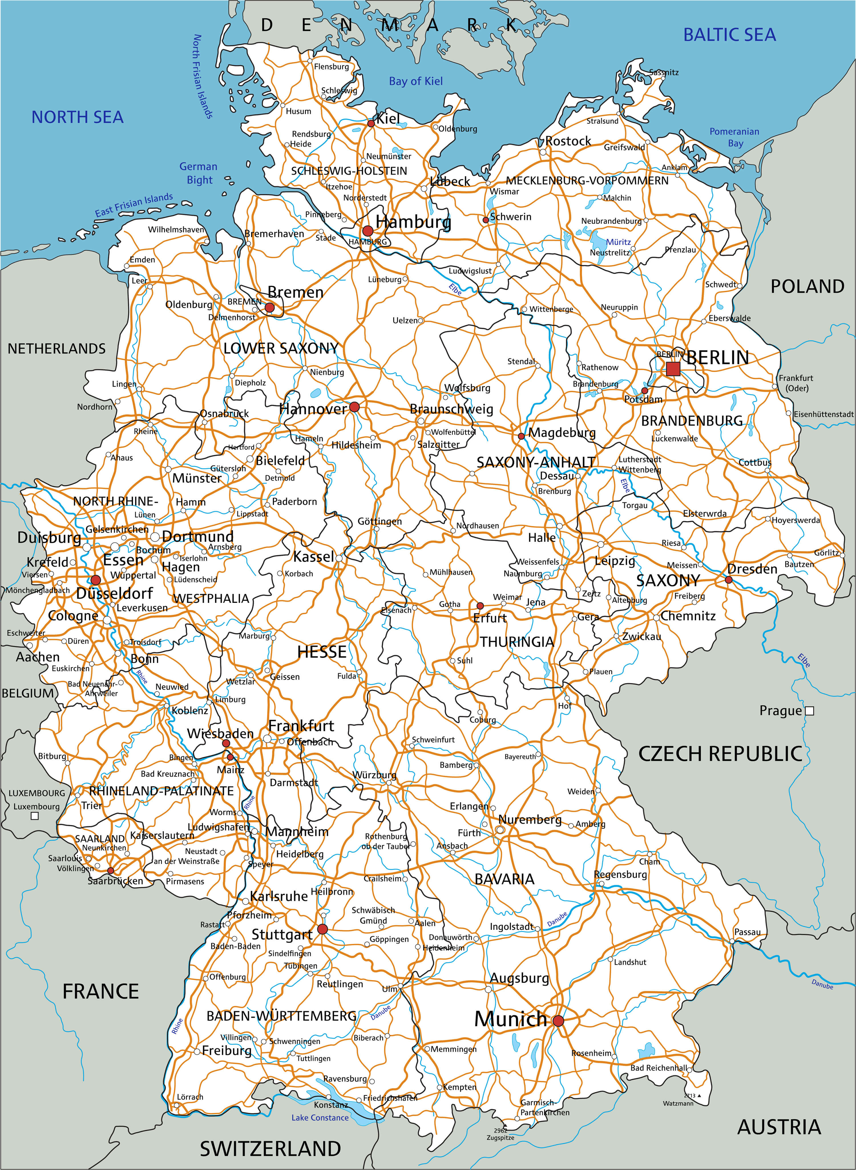 Germany Road Map