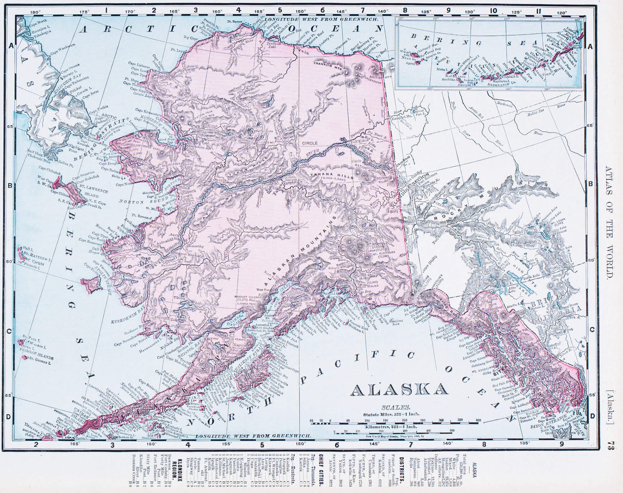Map of Alaska, 1900