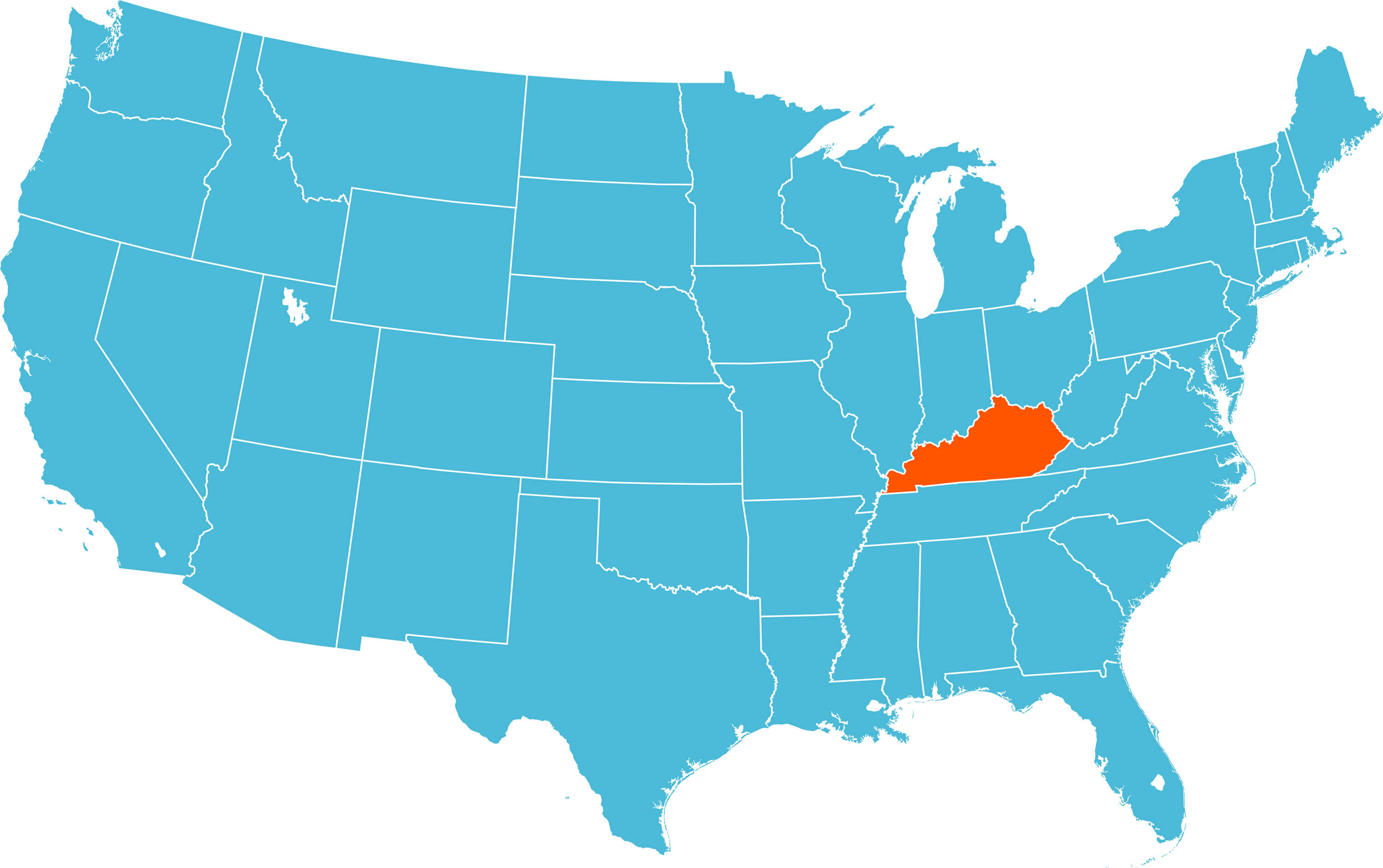 Map of Kentucky