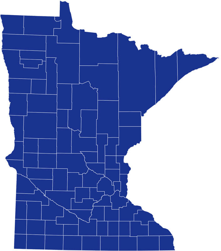 Minnesota Blank Map