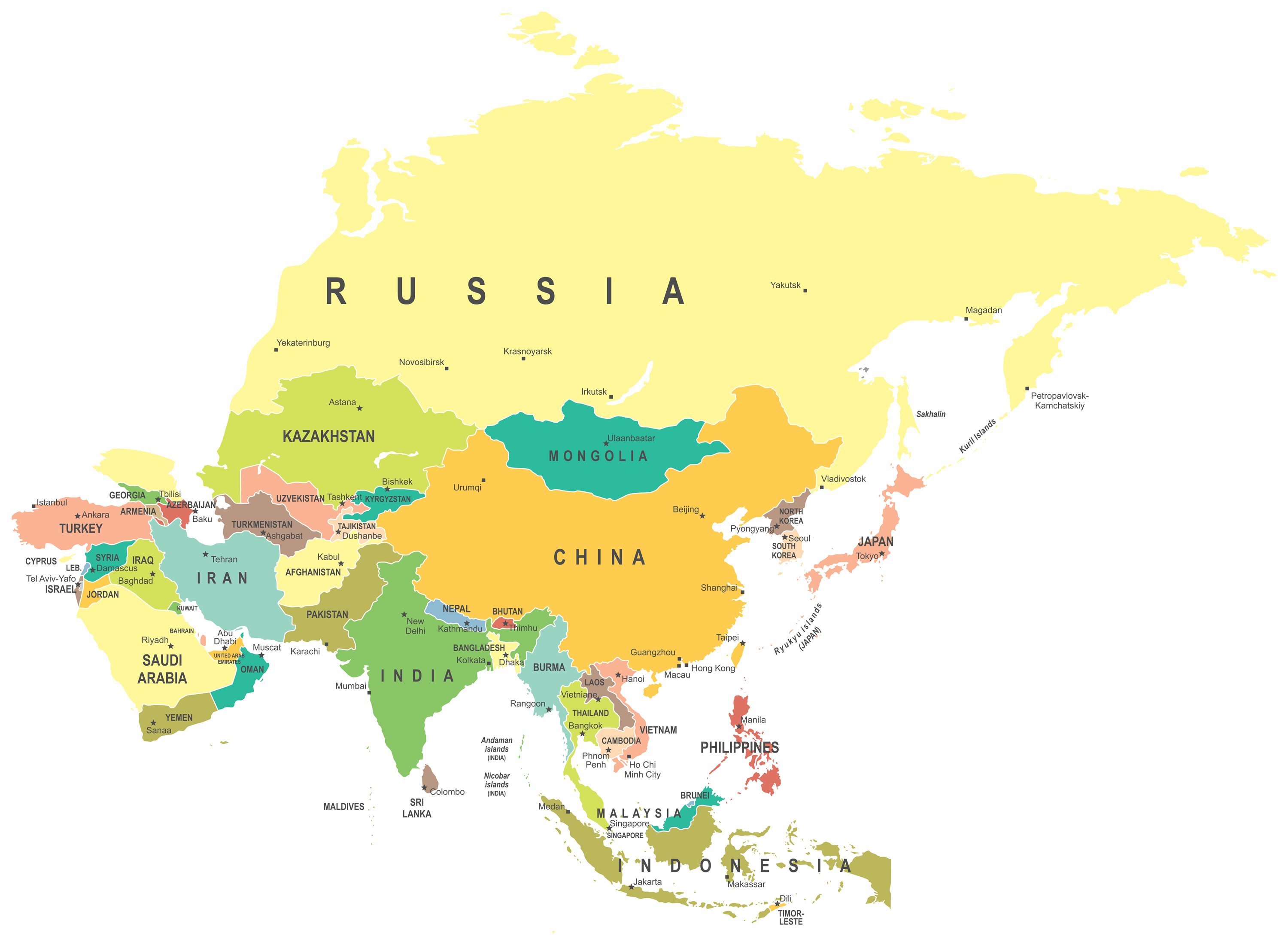 Map of North Korea - Guide of the World