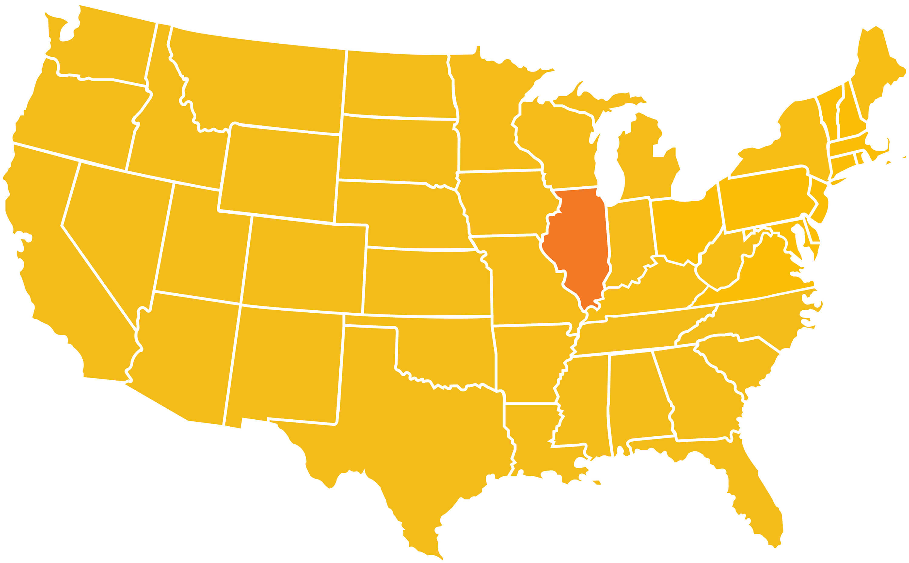 Where is Illinois in USA