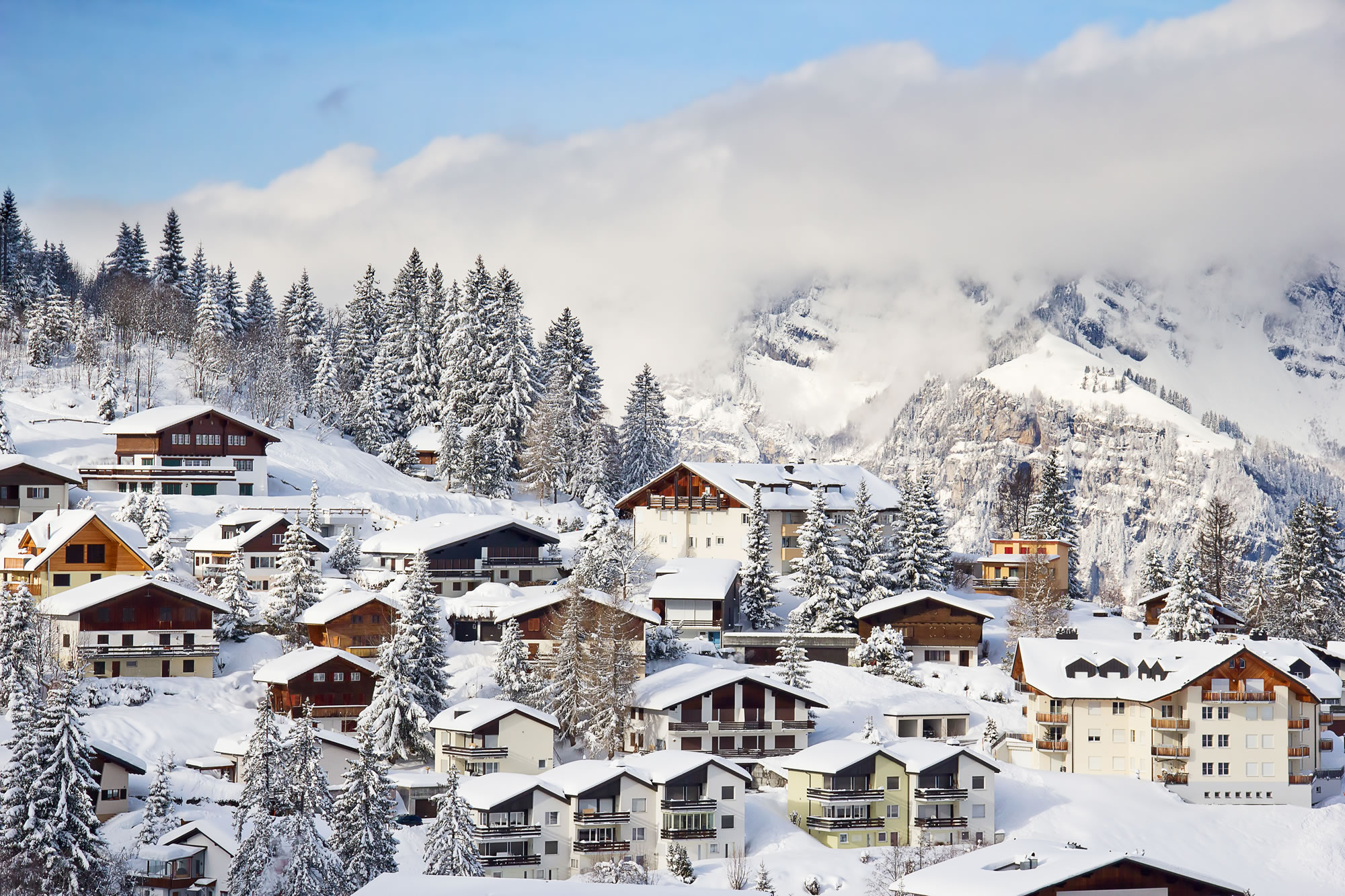 Winter in the Swiss Alps