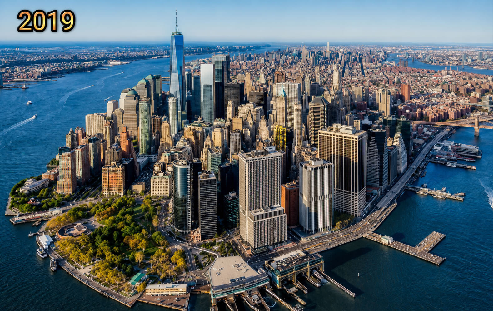New York City 2019 vs 1856 after