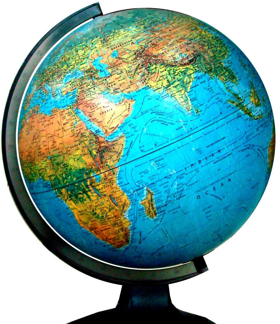 globe map world