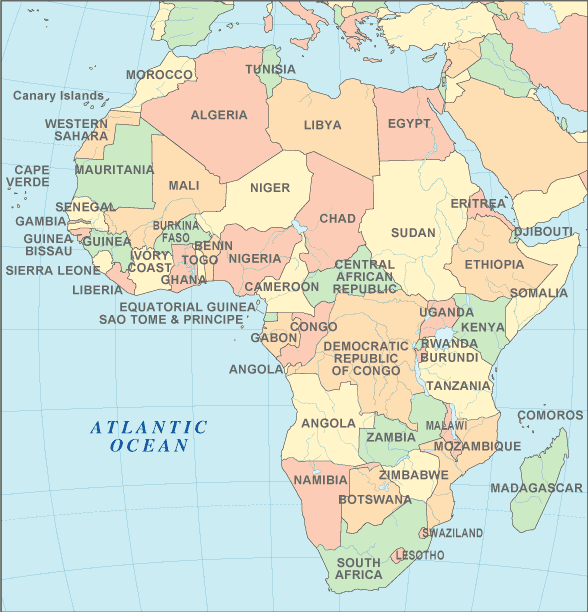 africa map