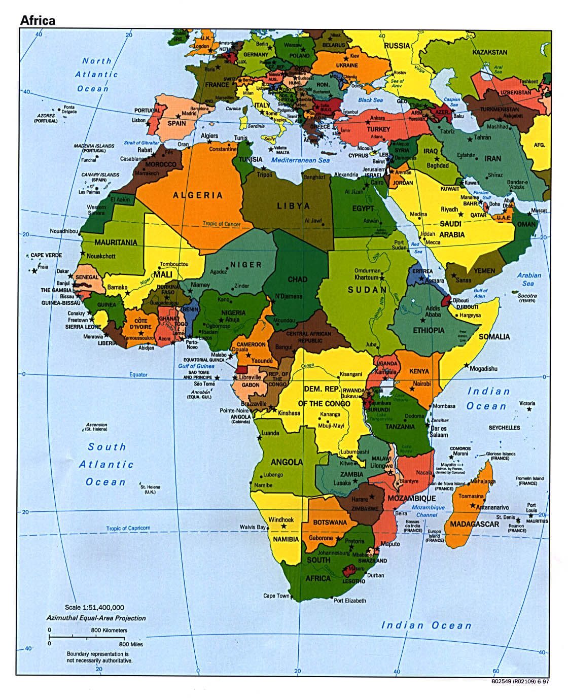 africa map