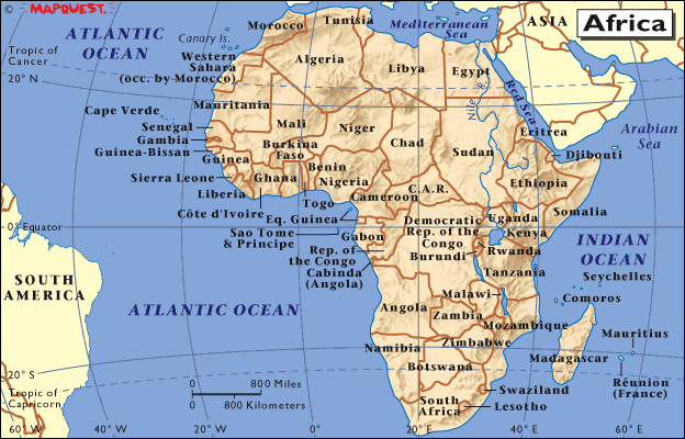africa maps