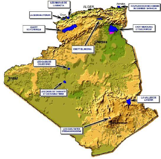 Algeria map