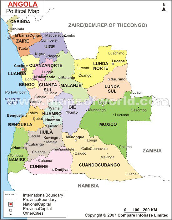 Angola Maps