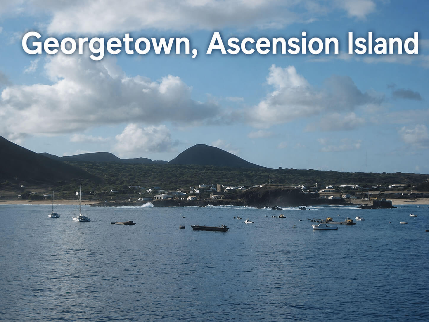 Georgetown Ascension Island view