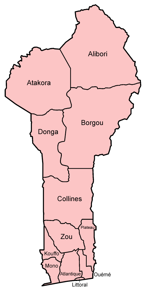 Benin Map 32 Benin administrative map