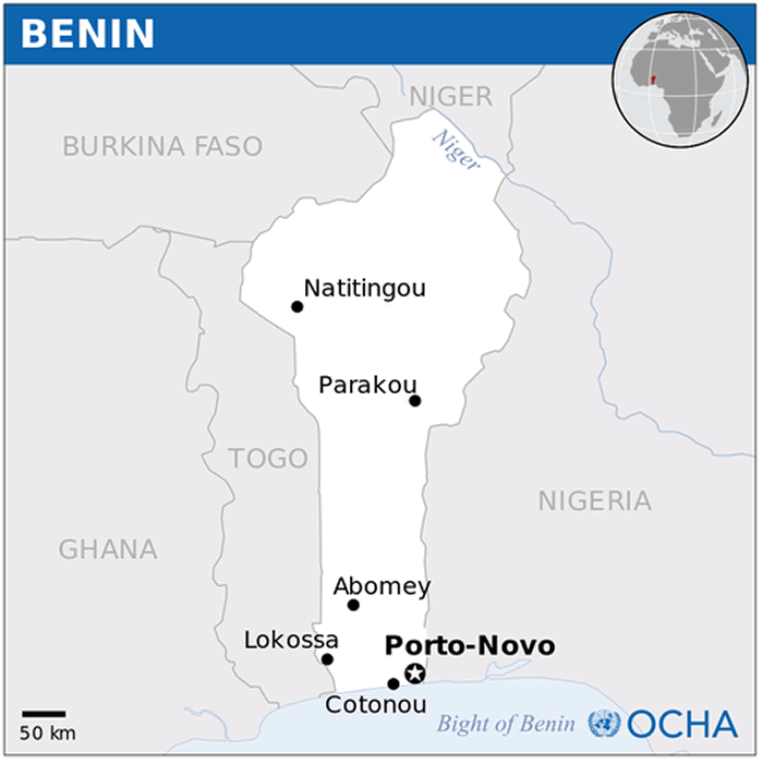 Benin Map 23 Benin Location Map