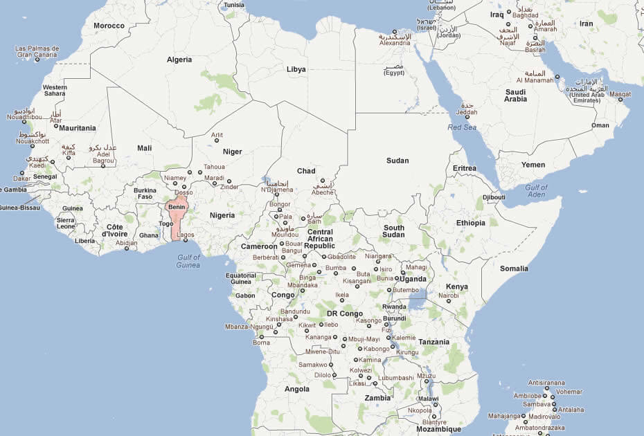 Benin Map 24 Map of Benin Africa