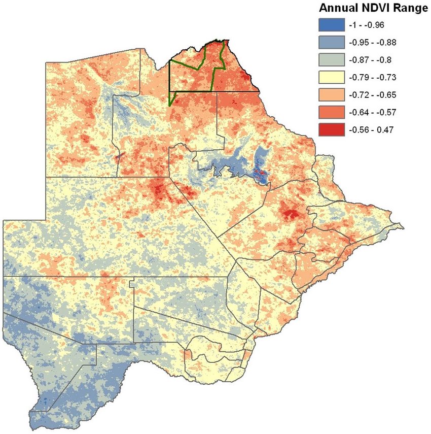 Botswana Map 39 Botswana population map