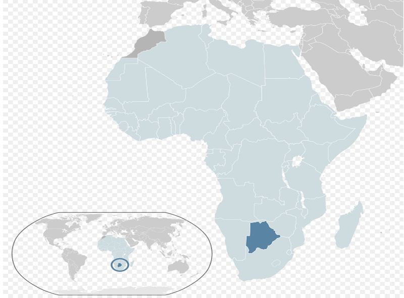 Botswana Map 24 where is botswana on the world map