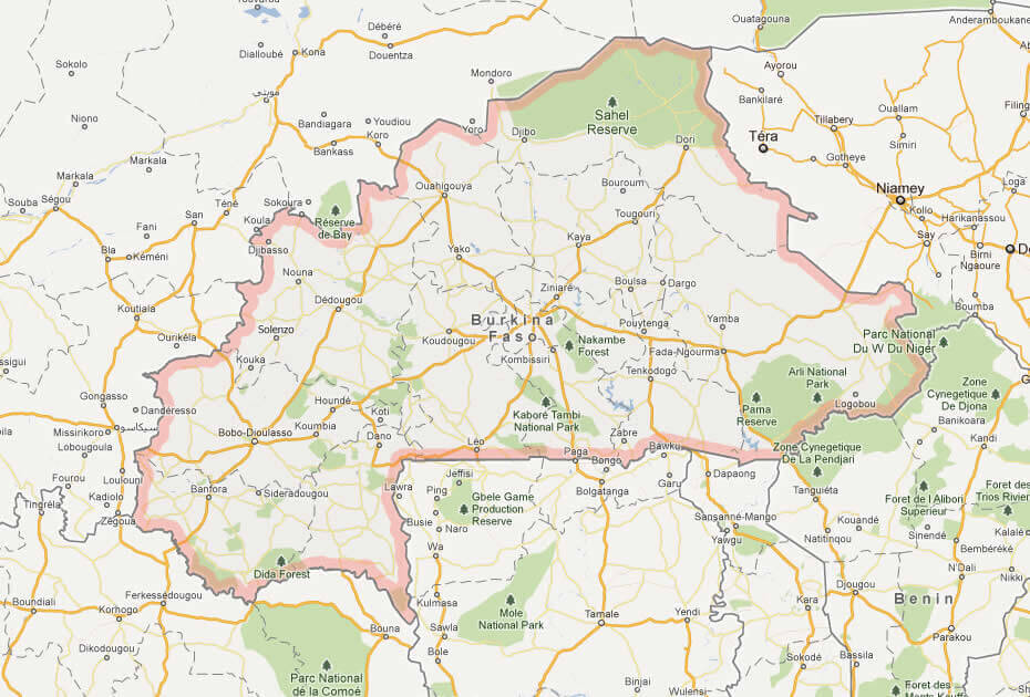 Burkina Faso Map 34 Map Burkina Faso