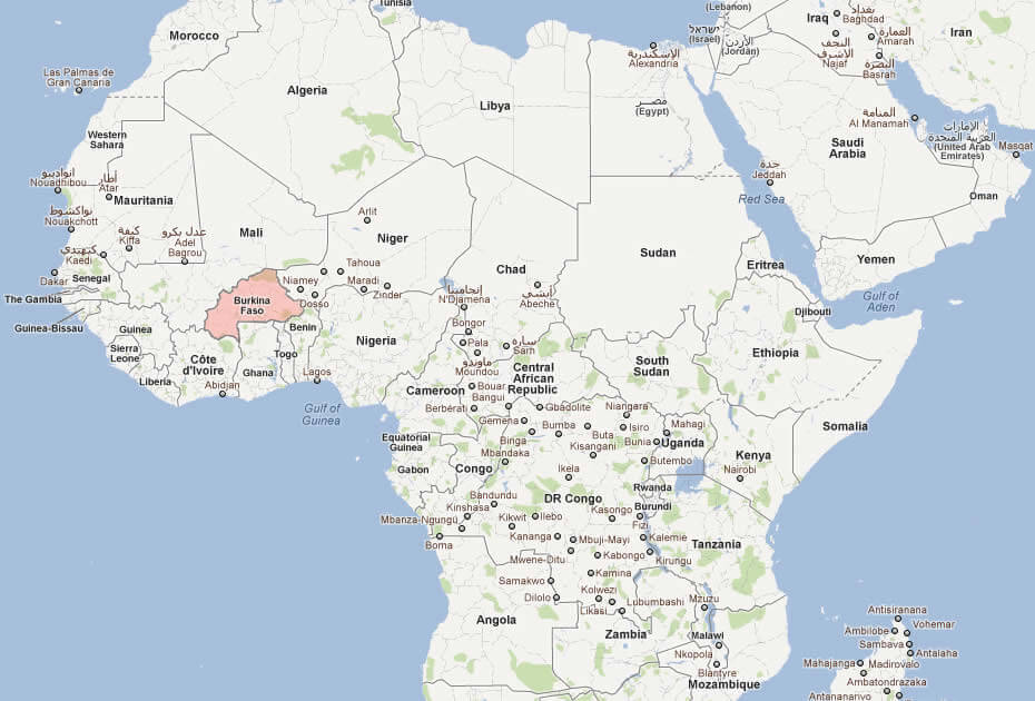 Burkina Faso Map 32 Map of Burkina Faso Africa