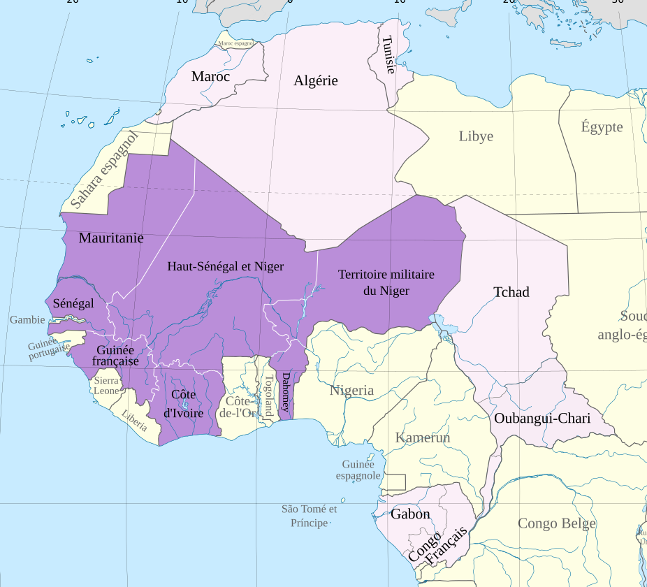 Burkina Faso Map 43 Map of French west Africa 1914
