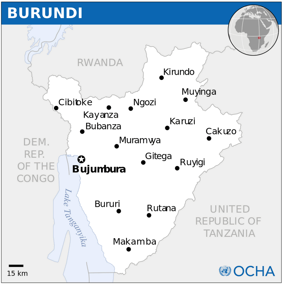 Burundi Location Map