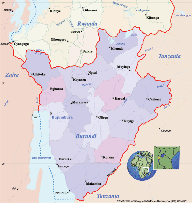 Burundi Maps