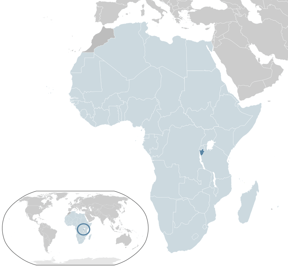 Where is burundi on the World map