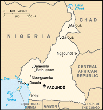Cameroon Regional Map
