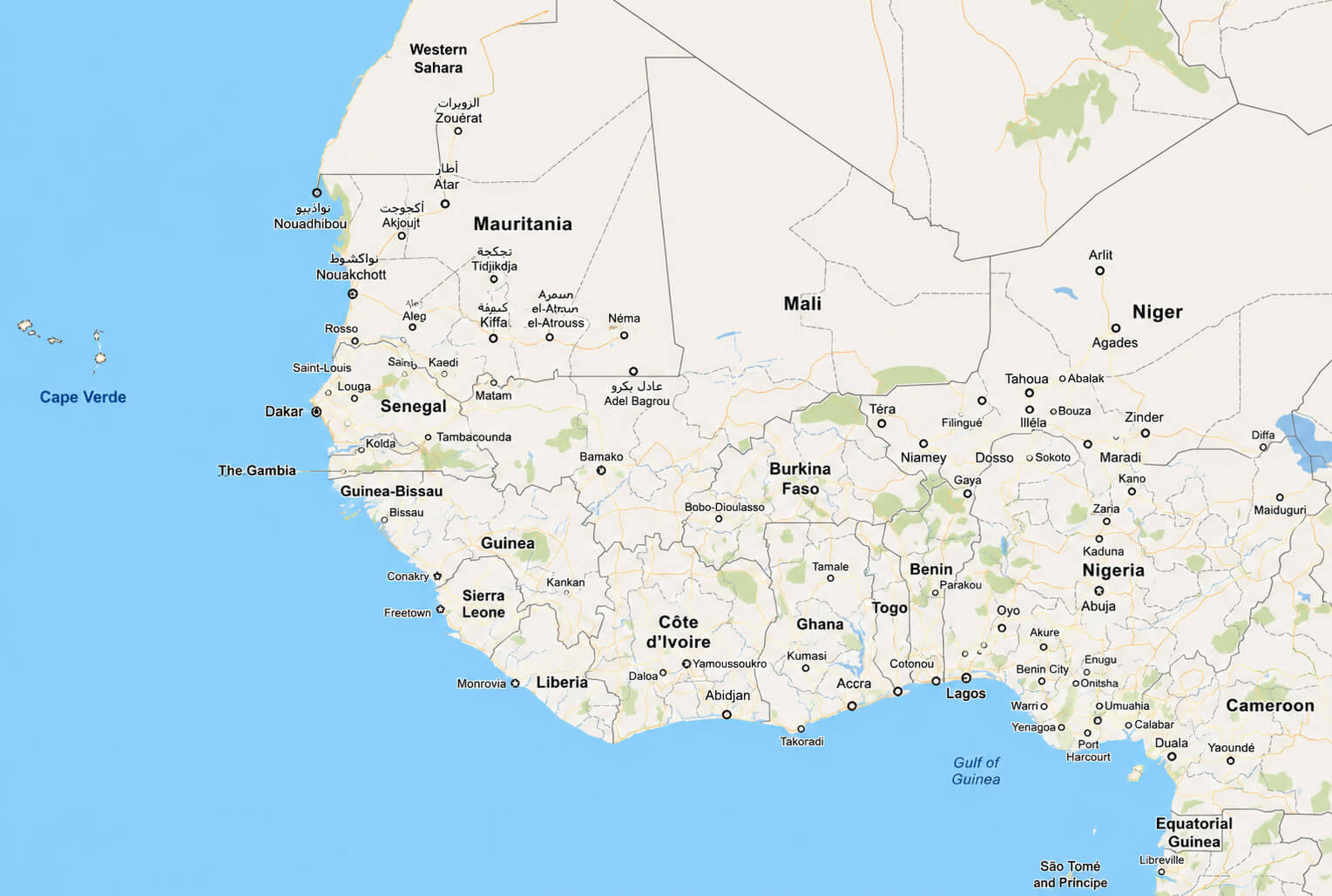 Cape Verde road map