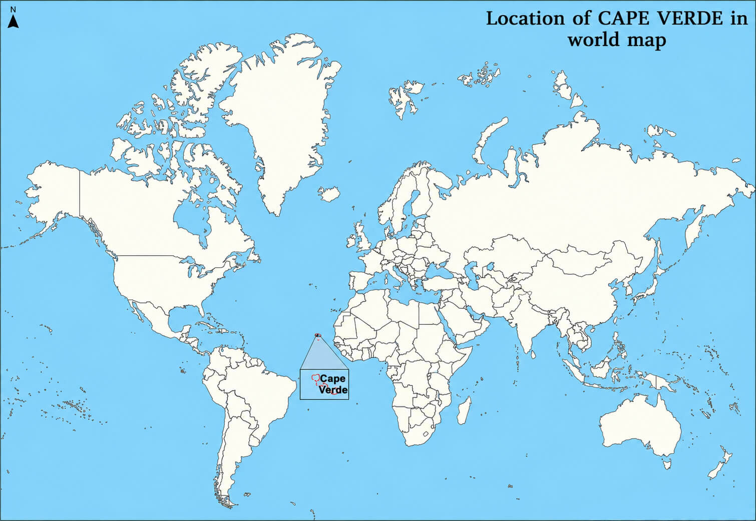 Cape Verde World location map