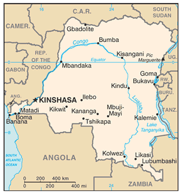 Major cities map of Cote d'Ivoire