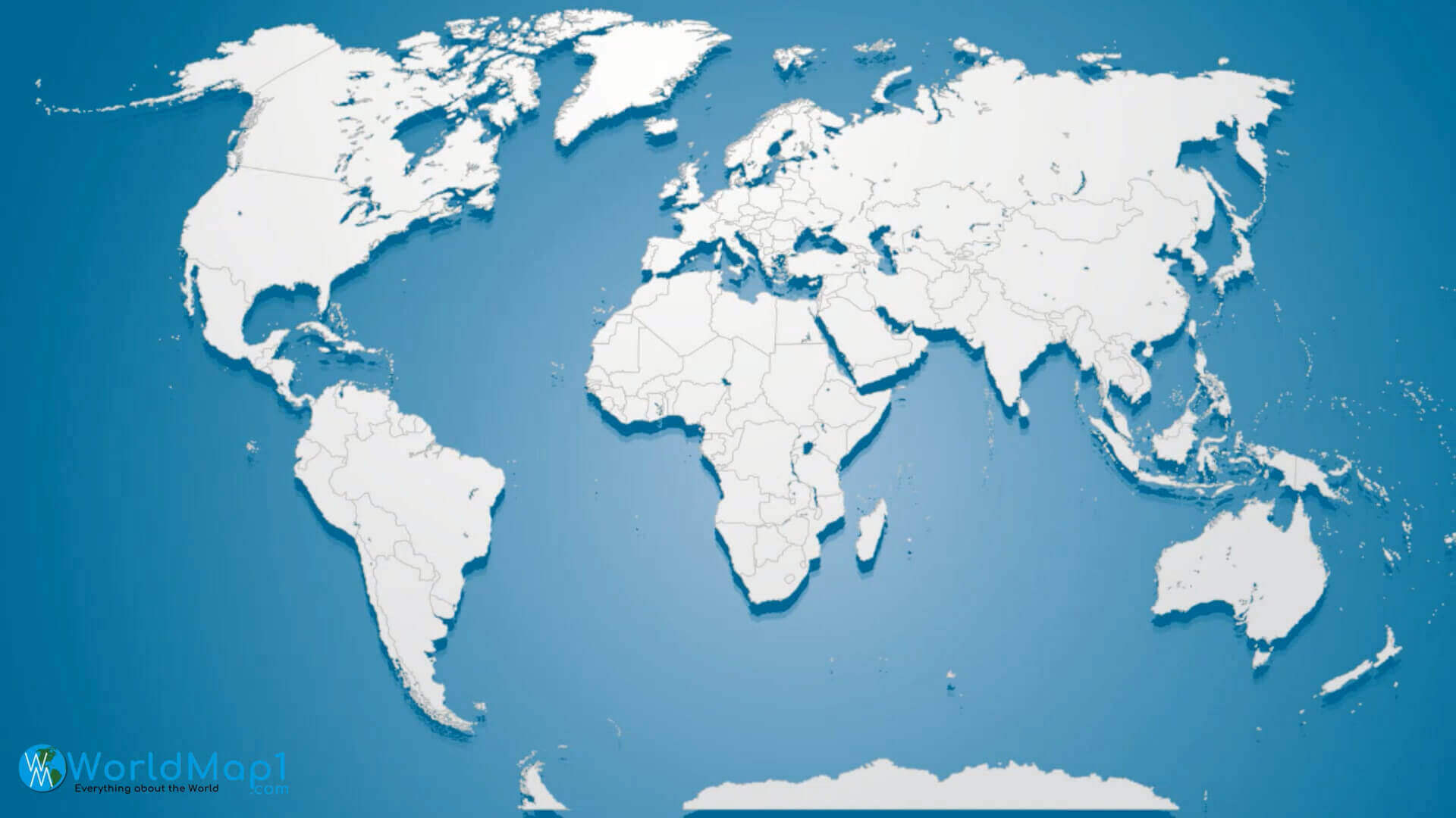 Africa countries blank outlined map