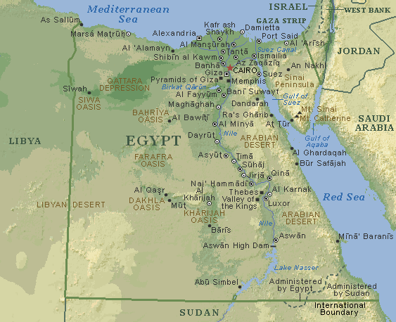 Maps of Egypt