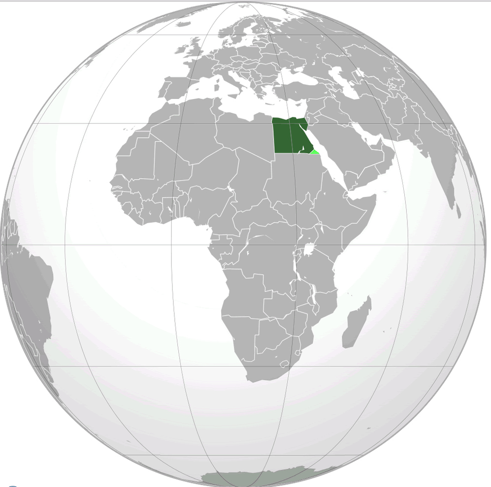 where is egypt on the world map